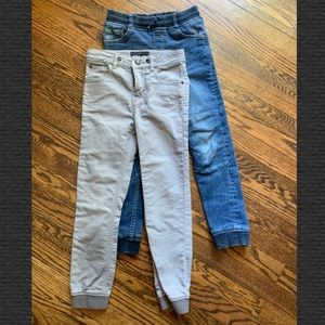 2 pairs H&M boys skinny jeans size 7-8
